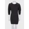 Black textured dress