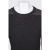 Black textured dress