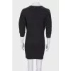 Black textured dress