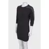 Black textured dress