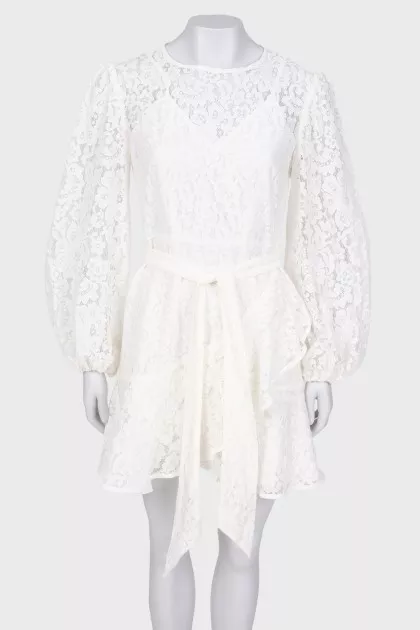 Lace white dress