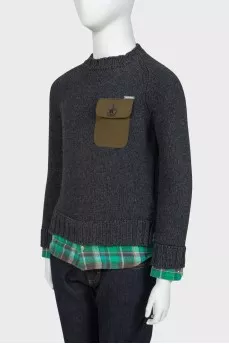 Children's combined sweater