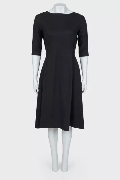 Woolen black dress