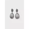 Earrings with large crystals