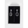 Earrings with large crystals