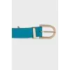 Turquoise leather belt