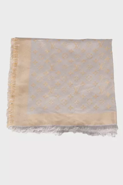 Scarf with branded print