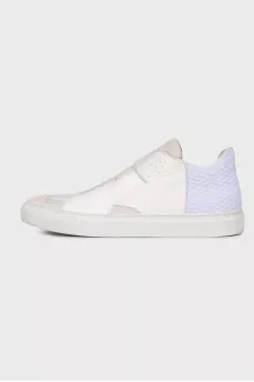 Combined white sneakers
