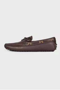 Men's leather moccasins