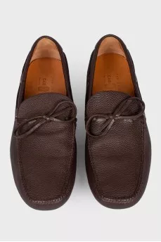 Men's leather moccasins