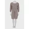 Striped dress on puffs