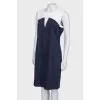 Blue and white dress