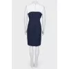 Blue and white dress