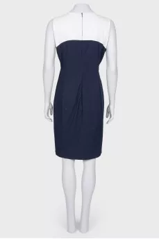 Blue and white dress