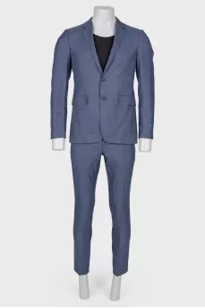 Men's blue suit