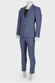 Men's blue suit