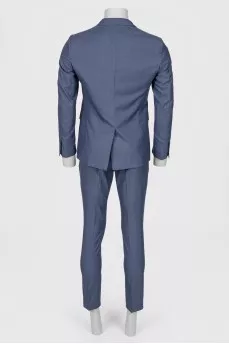 Men's blue suit