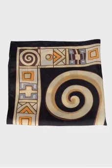 Silk scarf with a pattern