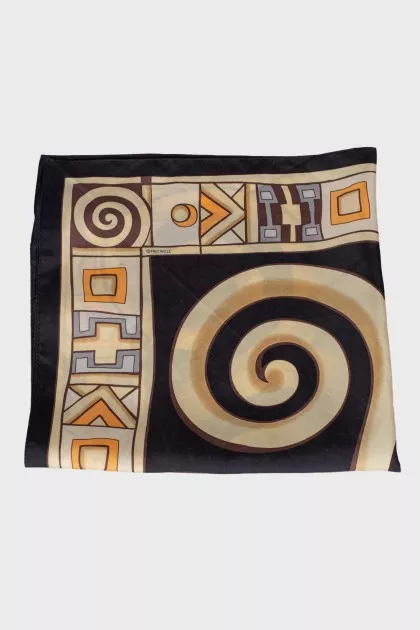 Silk scarf with a pattern