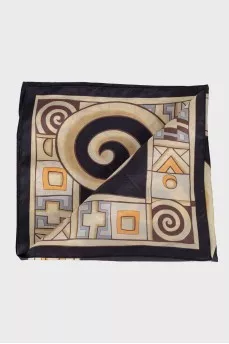 Silk scarf with a pattern