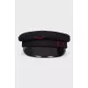 Black woolen cap