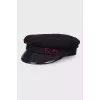 Black woolen cap