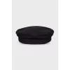 Black woolen cap