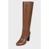 Leather brown boots