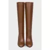 Leather brown boots