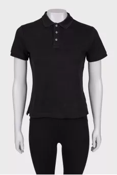 Чорне поло slim fit