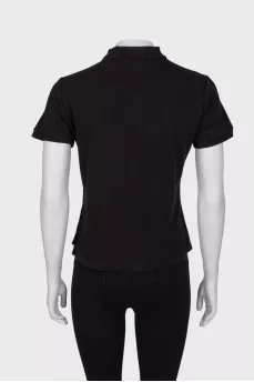 Чорне поло slim fit