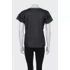 Textured black T -shirt