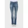 Jeans with the effect of torn and shabby