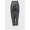 Genuine leather pants