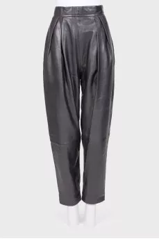 Genuine leather pants
