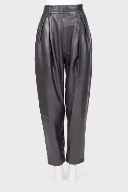 Genuine leather pants
