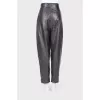 Genuine leather pants