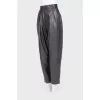 Genuine leather pants