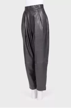 Genuine leather pants