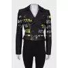 Lessacked jacket with print