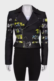 Lessacked jacket with print