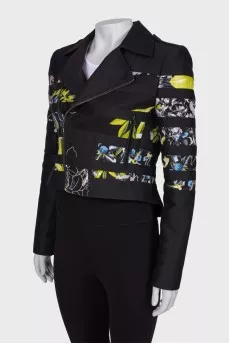 Lessacked jacket with print