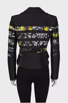 Lessacked jacket with print