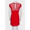 Red dress with lace