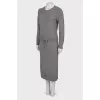 Combined dress made of wool