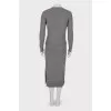 Combined dress made of wool