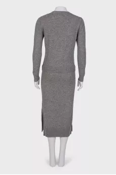 Combined dress made of wool