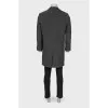 Male woolen gray coat