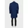 Male woolen blue coat