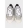 Wheel textile sneakers